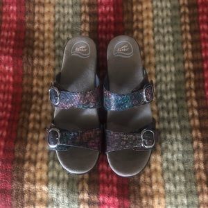 Dansko Sophie Stained Glass Sandal Slip On Size 41